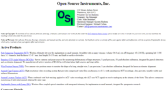 Desktop Screenshot of opensourceinstruments.com